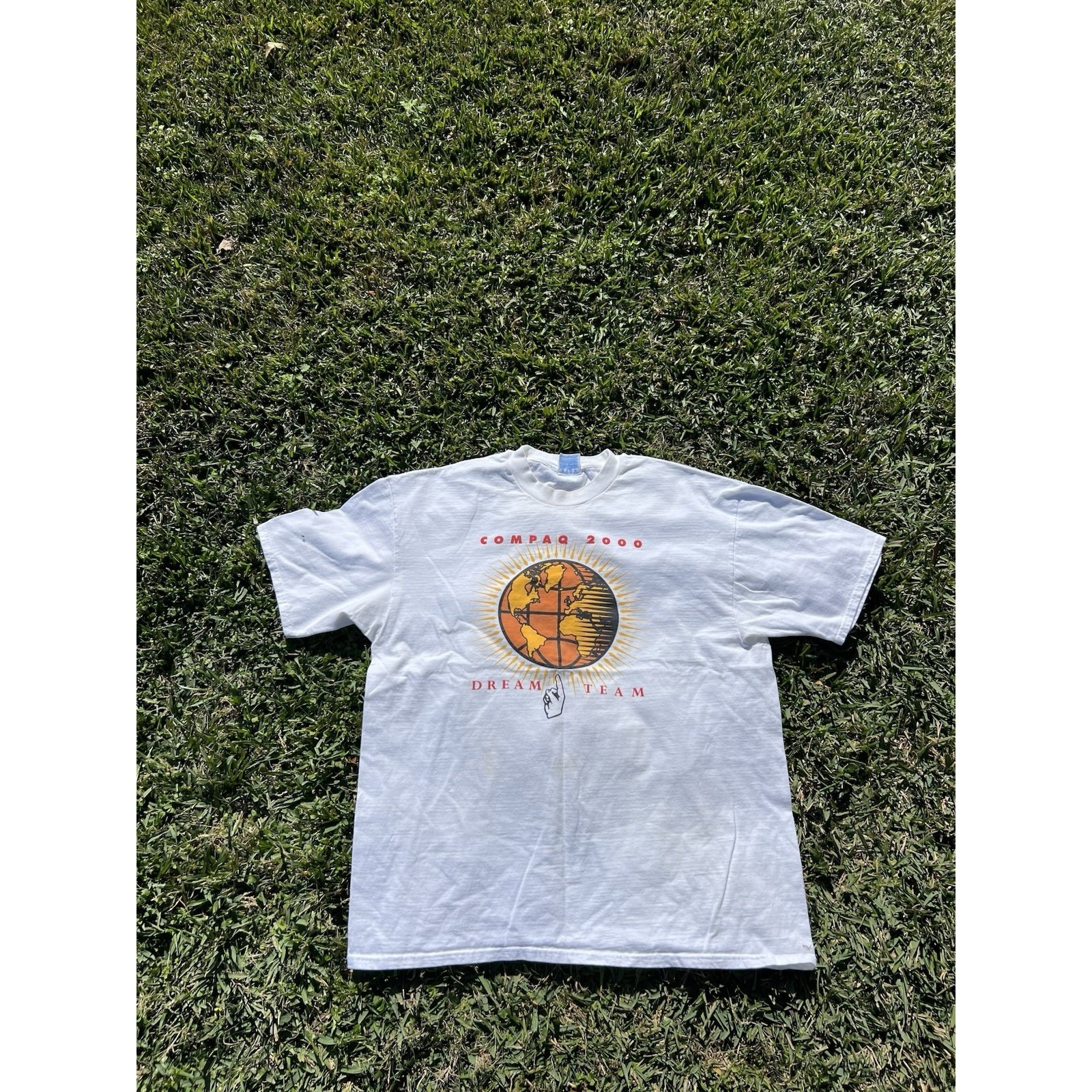 Vintage Compaq Computer Tshirt Compaq 2000 Dream Team Ibm Software Hardware Xl